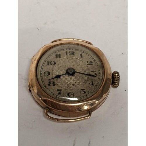 63 - An early 20th century 9ct gold ladies manual wind wristwatch, 8.3g
Location: CAB3