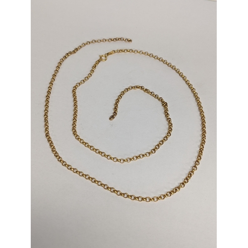 81 - A 9ct gold chain link necklace, 2.3g A/F
Location: CAB5