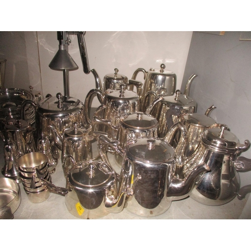 168 - A mixed lot of silver plate to include tea and coffee pots, and other items Location: G