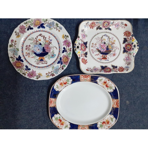 169 - A pair of Worcester green and gilt plates, and early to mid 20th century ceramics Location: R1.2