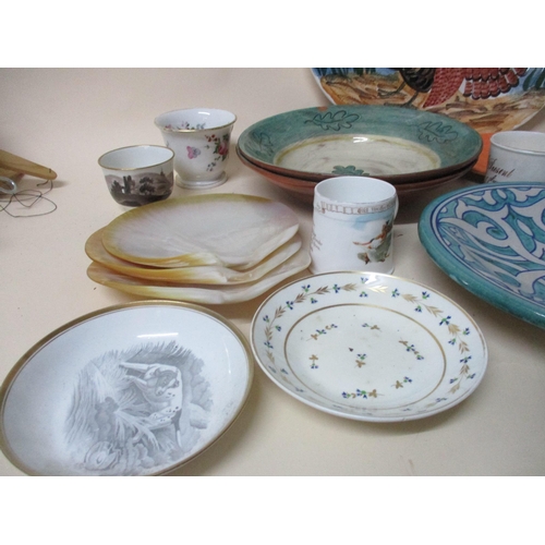 341 - A selection of 19th century and later ceramics to include a Turkey platter, Copeland large Christmas... 