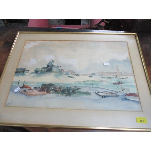 357 - J Carter - Tar Pots, Christchurch - watercolour, signed and dated '66 lower left corner 36cm x 54cm,... 