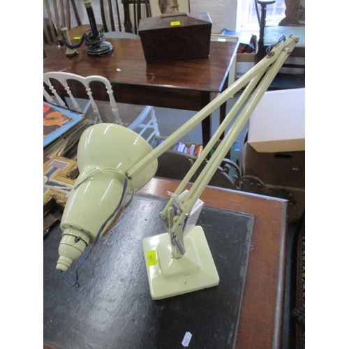 361 - An early Herbert Terry anglepoise lamp painted in cream colour, square topped base, model 1227 (need... 