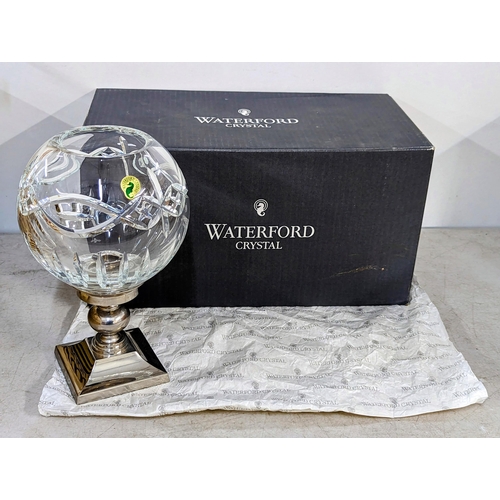 332 - A Waterford Crystal rose bowl and stand, with box Location: 6.2