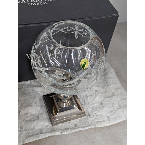 332 - A Waterford Crystal rose bowl and stand, with box Location: 6.2