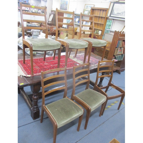 439 - A set of 6 Retro G-Plan dining chairs. Location:LAM