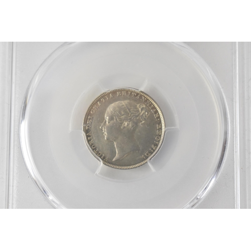 17 - United Kingdom - Victoria (1837-1901) Six Pence, dated 1853, 1st Type, young crowned portrait 'Young... 