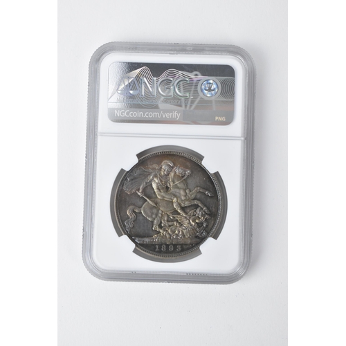 18 - United Kingdom - Victoria (1837-1901) Crown, dated 1893, 3rd portrait, crowned and veiled bust 'Old ... 