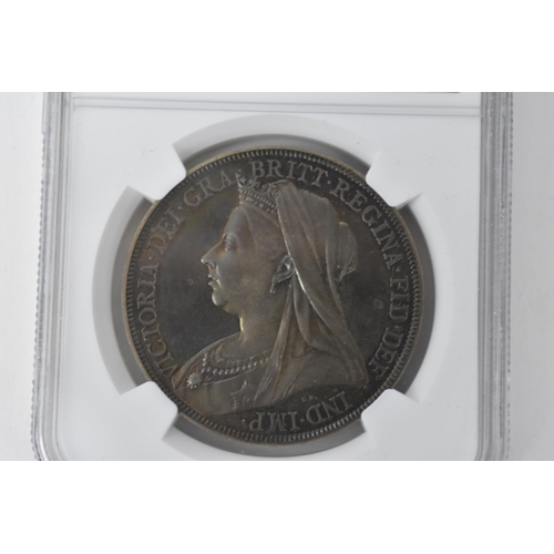 18 - United Kingdom - Victoria (1837-1901) Crown, dated 1893, 3rd portrait, crowned and veiled bust 'Old ... 