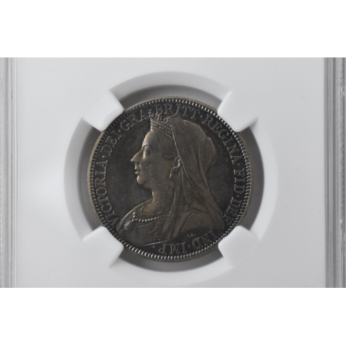 19 - United Kingdom - Victoria (1837-1901) One Florin, dated 1893, 3rd portrait, crowned and veiled bust,... 