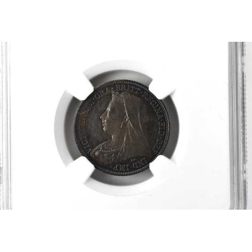 20 - United Kingdom - Victoria (1837-1901) One Shilling, dated 1893, 3rd portrait, crowned and veiled bus... 