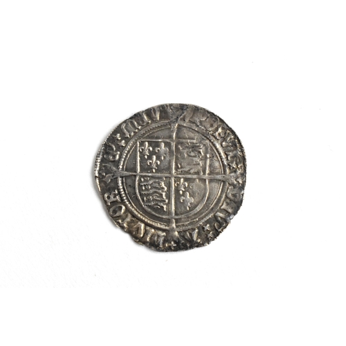 46 - Kingdom of England - Henry VIII (1509-1547), Groat, second coinage (1526-1544), crowned and draped b... 