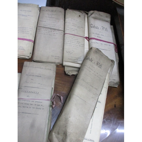 67 - A large quantity of solicitor's documents to include Probates and Wills, letters of administration, ... 
