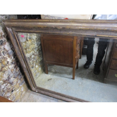 73 - A rectangular wall mirror, silver coloured wooden frame, and bevelled glass plate 107.5cm x 155cm Lo... 