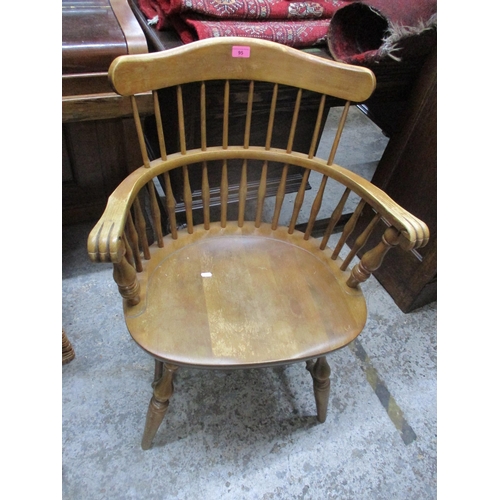 95 - An American Nichols & Stone Co walnut Captain's chair Location:RWF