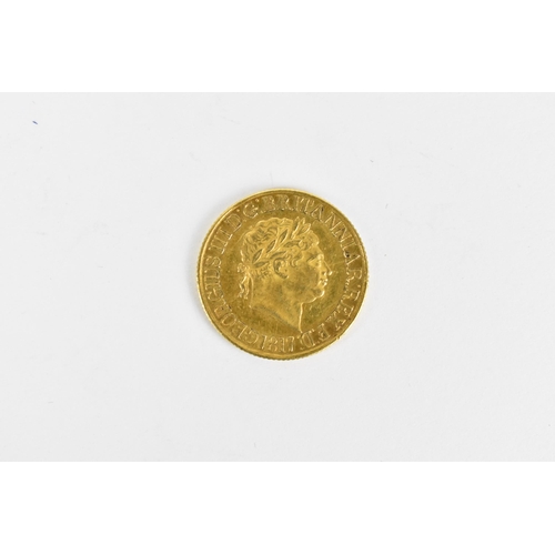 42 - United Kingdom - George III (1760-1820) Sovereign, dated 1817, laureate bust of King George III, rig... 