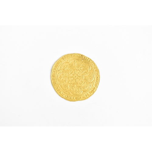 61 - Kingdom of England - Edward III (1327-1377) gold Noble, mm. cross 2 (1354-1355) portrait of the King... 