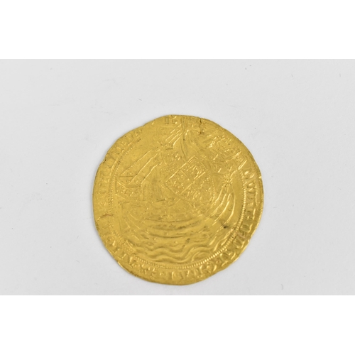 61 - Kingdom of England - Edward III (1327-1377) gold Noble, mm. cross 2 (1354-1355) portrait of the King... 