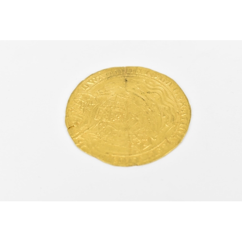 61 - Kingdom of England - Edward III (1327-1377) gold Noble, mm. cross 2 (1354-1355) portrait of the King... 