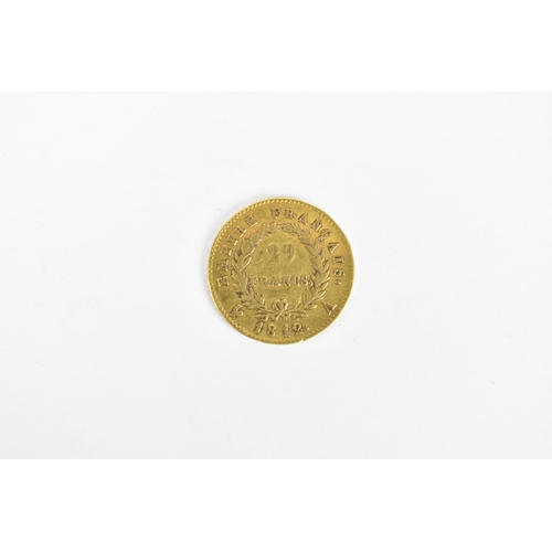 63 - First French Empire - Napoleon I (1804-1814/1815) gold 20 Francs, Paris mint, laureate bust of Napol... 