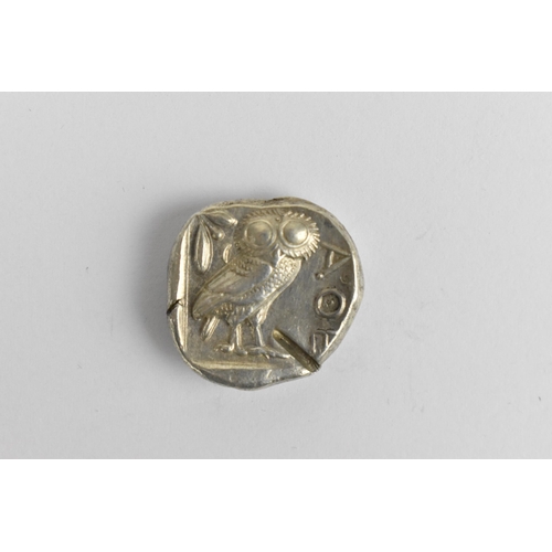 86 - Ancient Greece - Athens (Attica) silver Tetradrachm, circa 431-393BCE, Helmeted bust of Athena, righ... 