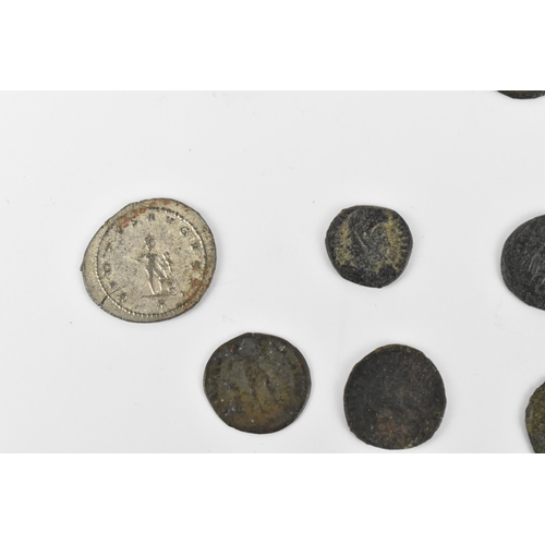 96 - Roman Empire - a collection of mixed Roman coins to include Caracalla (198-217) silver Denurius 'PM ... 