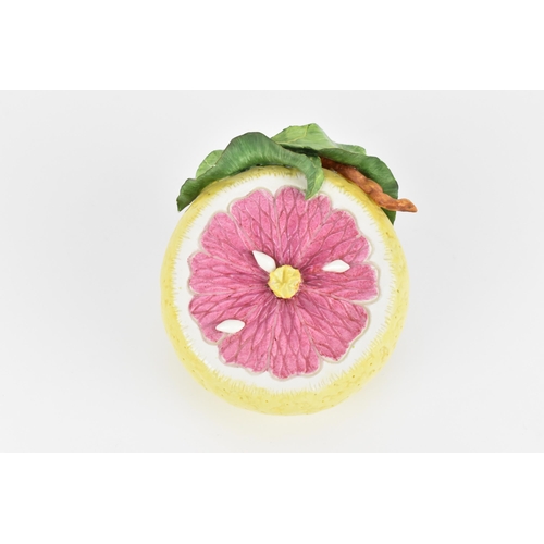 14 - Katherine Houston (contemporary) American, a ceramic model of a grapefruit, realistically rendered, ... 