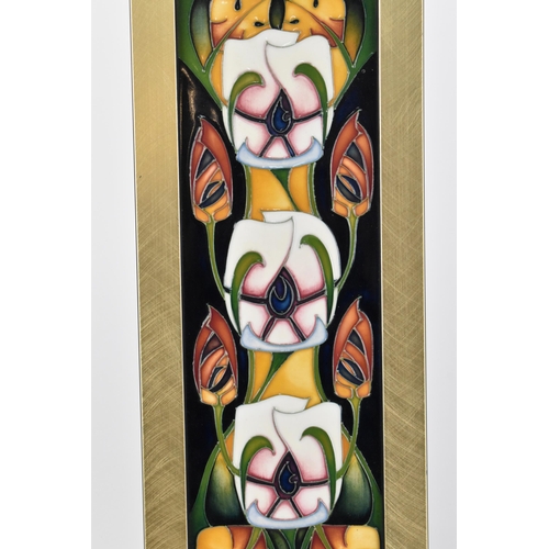 51 - A 2007 Moorcroft pottery decorative plaque, by Sian Leeper and Mary Penkethman, the rectangular plaq... 