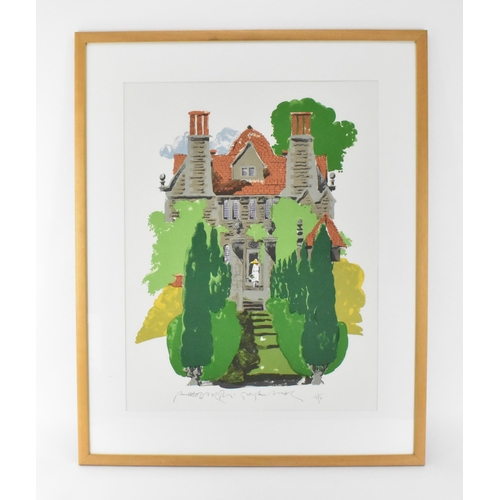 65 - Paul Hogarth (1917-2001) British 
'Garsington Manor', limited edition lithograph, no. 1 out of 150, ... 