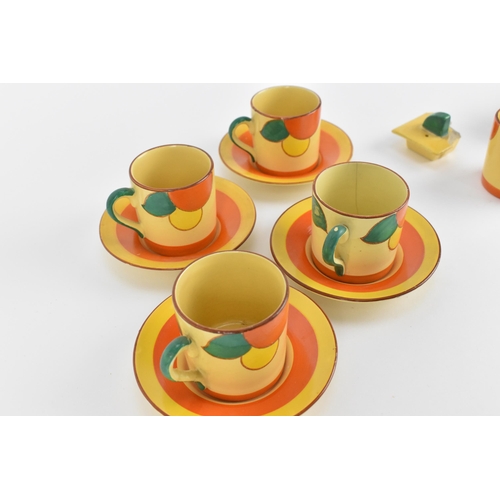 8 - An early 20th century Art Deco part coffee set by Edna Best for Lawleys, pattern no. 1140, comprisin... 