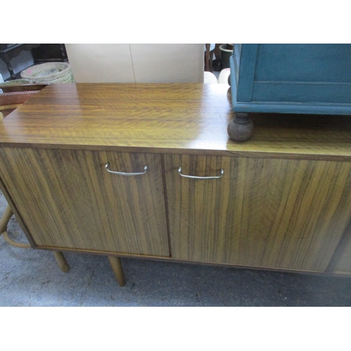 228 - A mid 20th century walnut sideboard on turned legs 74.5cm x 168cm x 46cm Location:G