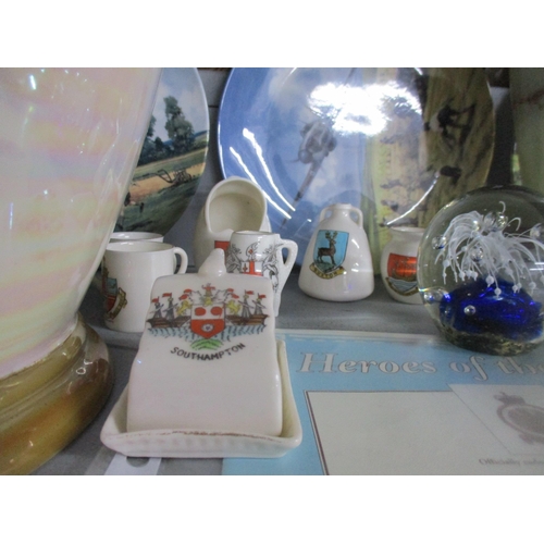 242 - A miscellaneous lot to include three Royal Doulton limited edition collectors plates depicting a Spi... 