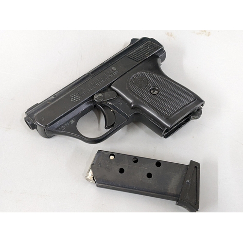 125 - A 1990's ME8 Detective cal. 8mm M.I.W. Germany, blank firing pistol, together with 8mm Fiocchi and U... 