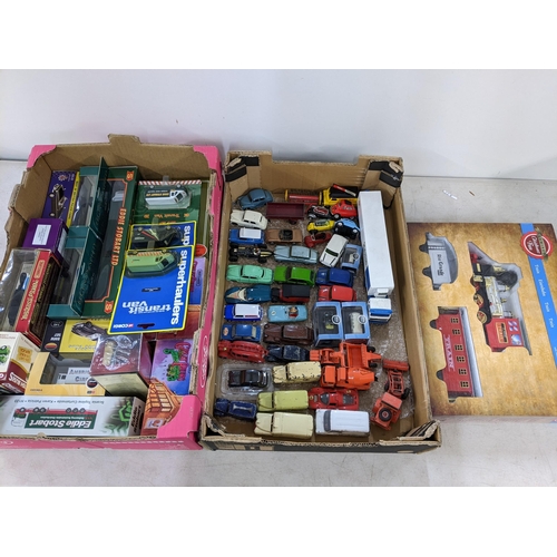 135 - Mixed boxed and loose toys to include Lumineo train set, Eddie Stobart, Matchbox, Corgi and others L... 