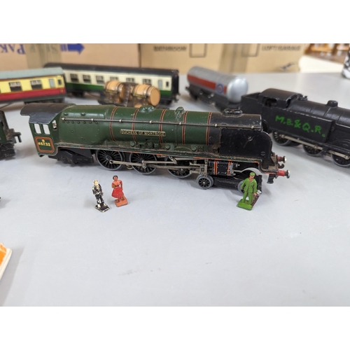 416 - Model railway items to include Hornby Dublo Duchess of Montrose engine, one other engine, Lima and H... 