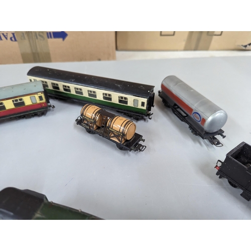 416 - Model railway items to include Hornby Dublo Duchess of Montrose engine, one other engine, Lima and H... 