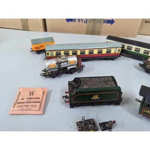 416 - Model railway items to include Hornby Dublo Duchess of Montrose engine, one other engine, Lima and H... 