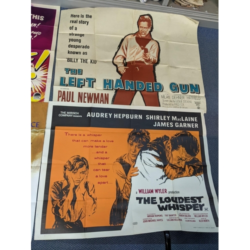 448 - UK Quad original film poster - four original UK Quad film posters, folded, 30in x 40in, to include T... 