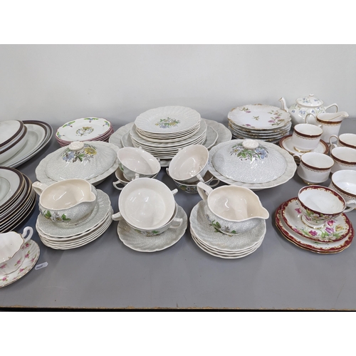 455 - Mixed domestic china to include Royal Doulton Sunderland part dinner service Wedgwood for Mapel & Co... 