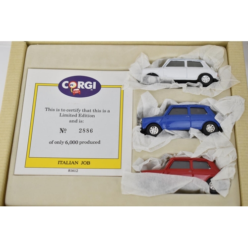 507 - Three boxed die-cast Corgi Mini Cooper sets to include Mini Cooper Monte Carlo Winners and two boxed... 