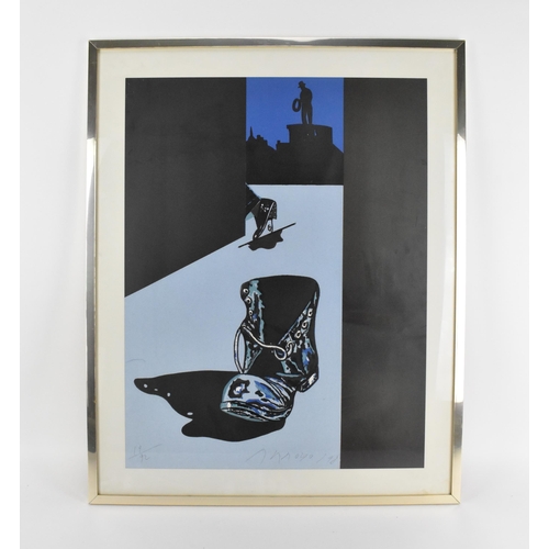 100 - Eduardo Arroyo (1937-2018) Spanish
a limited edition lithograph, no. 19/92, 1998, depicting a shoe i... 