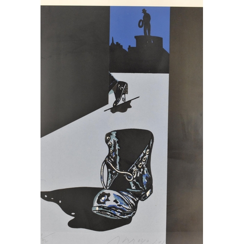 100 - Eduardo Arroyo (1937-2018) Spanish
a limited edition lithograph, no. 19/92, 1998, depicting a shoe i... 