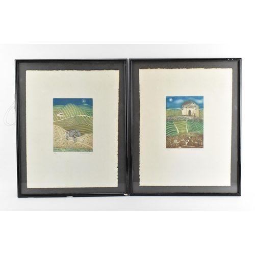 104 - Francisco Alvarez (b. 1936) Spanish
a pair of limited edition prints, no. 3 and no. 4 out of 125, ea... 