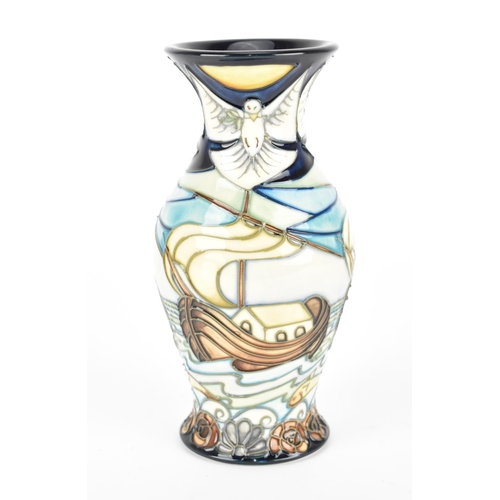 95 - A Moorcroft pottery vase designed by Rachel Bishop, in the 'Winds of Change' pattern, of baluster fo... 