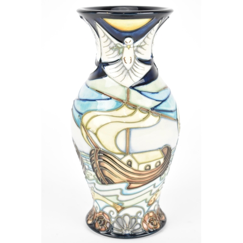 95 - A Moorcroft pottery vase designed by Rachel Bishop, in the 'Winds of Change' pattern, of baluster fo... 