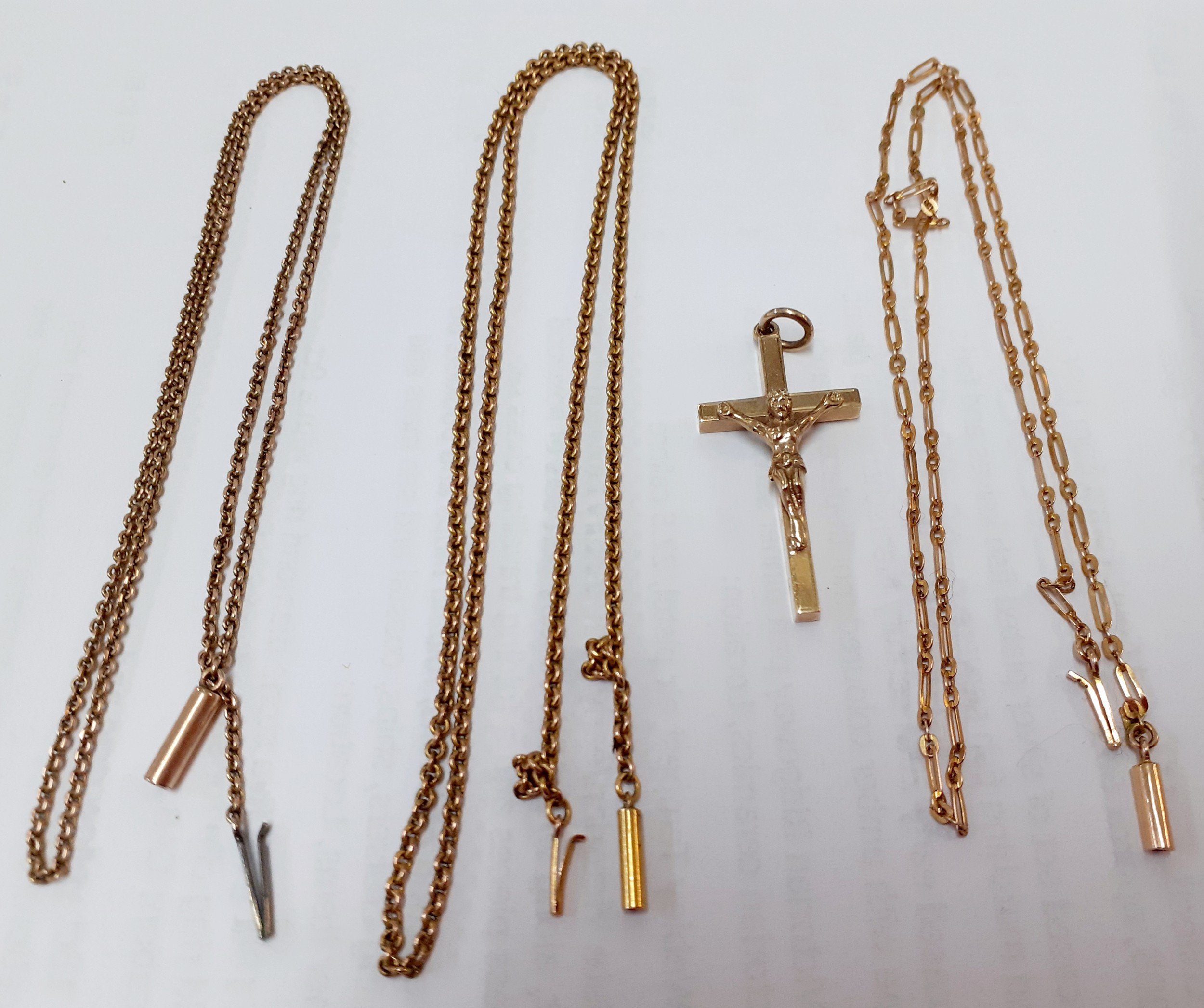 a-9ct-gold-cross-pendant-stamped-375-makers-mark-wjp-4-2g-on-a