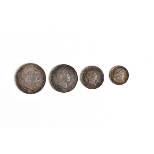 115 - United Kingdom - William IV (1830-1837), Maundy Set, dated 1835, 4d, 3d, 2d and 1d