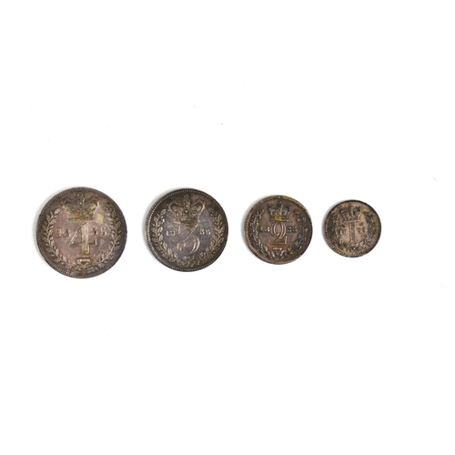 115 - United Kingdom - William IV (1830-1837), Maundy Set, dated 1835, 4d, 3d, 2d and 1d