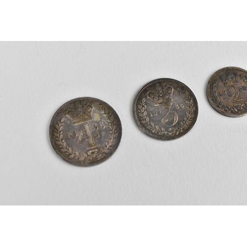 115 - United Kingdom - William IV (1830-1837), Maundy Set, dated 1835, 4d, 3d, 2d and 1d