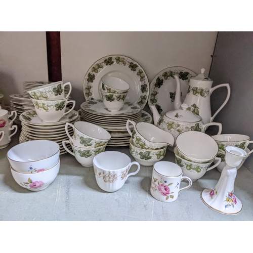 166 - Royal Worcester ceramics to include approx 63 piece Hop Mathon dinner, coffee and tea service, a 40 ... 